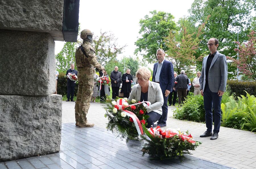 80. rocznica walki stoczonej w Łęgu przez żołnierzy AK. Fot. Janusz Ślęzak (IPN)