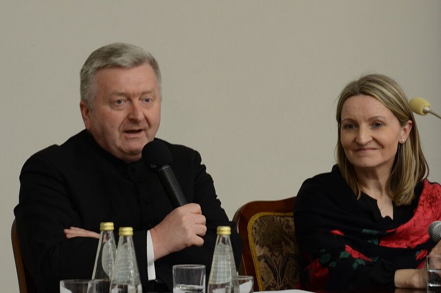 Dyskusja „Ks. Michał Rapacz. Kapłan, męczennik, ofiara komunizmu”. Fot. Janusz Ślęzak (IPN)