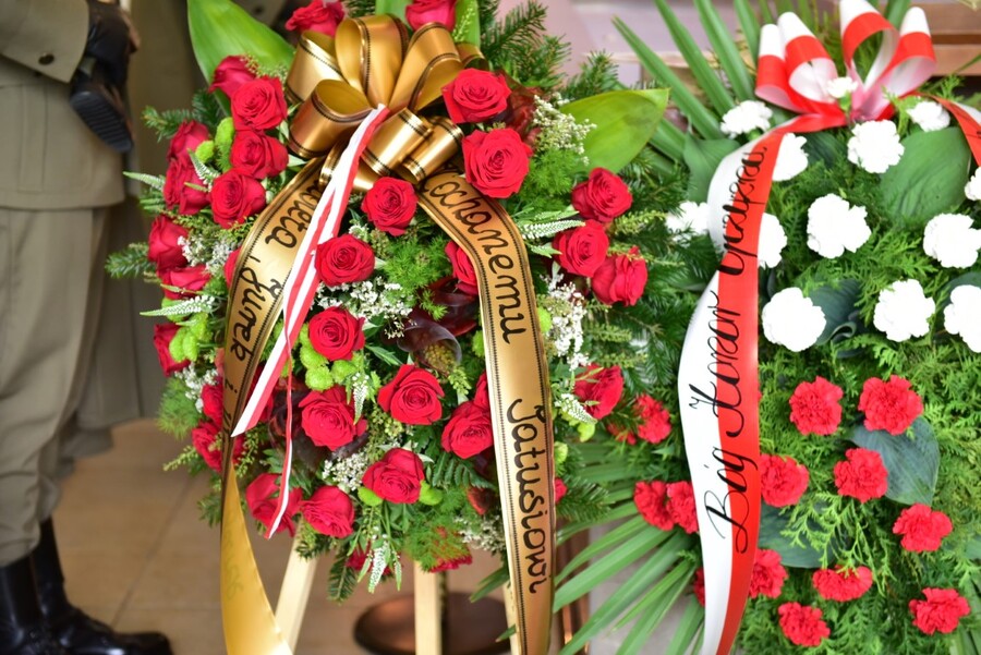 Uroczystości pogrzebowe Ludwika Kawika „Czujnego”. Fot. Żaneta Wierzgacz (IPN)