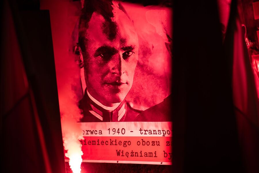 76. rocznica śmierci rtm. Pileckiego. Park Jordana w Krakowie. Fot. Agnieszka Masłowska (IPN)