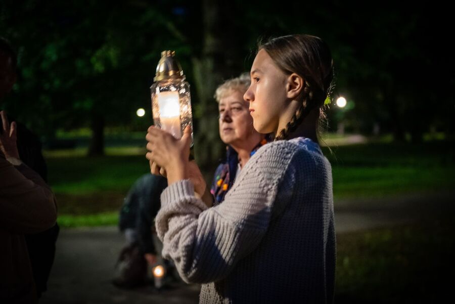 76. rocznica śmierci rtm. Pileckiego. Park Jordana w Krakowie. Fot. Agnieszka Masłowska (IPN)