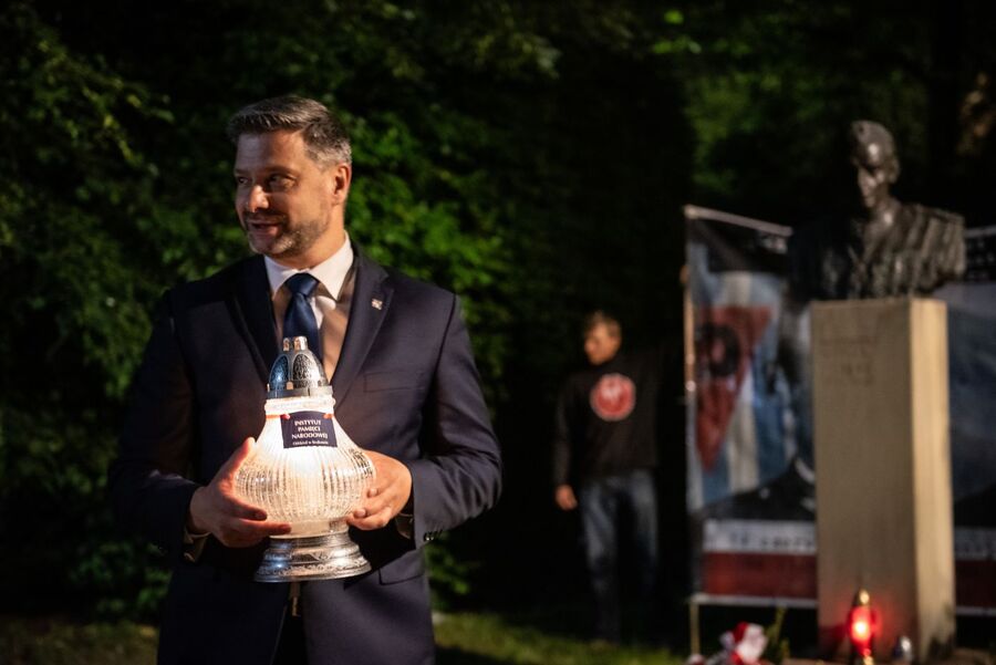 76. rocznica śmierci rtm. Pileckiego. Park Jordana w Krakowie. Fot. Agnieszka Masłowska (IPN)