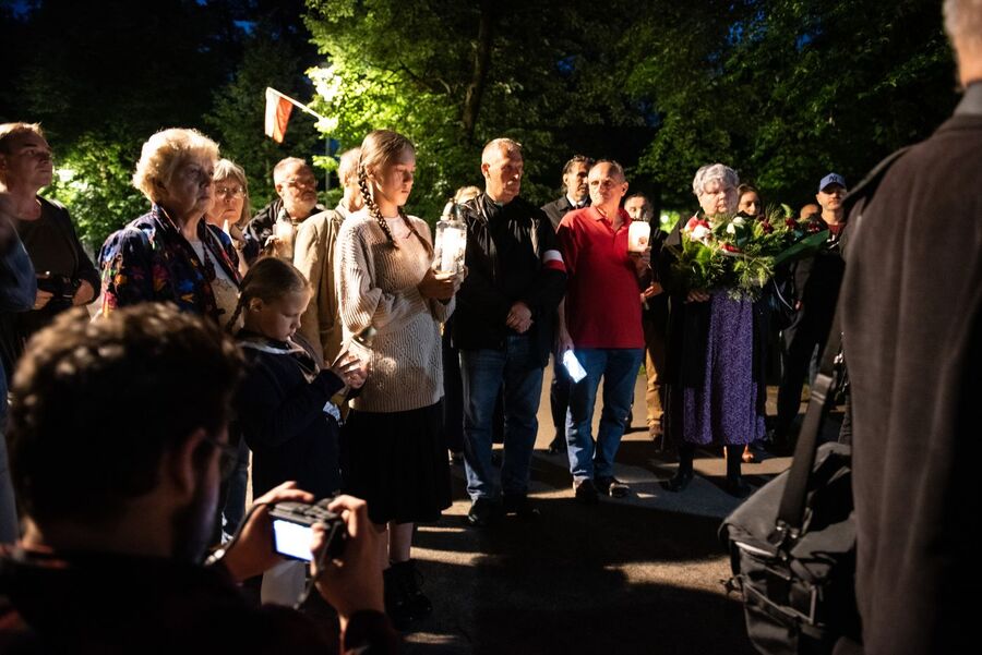 76. rocznica śmierci rtm. Pileckiego. Park Jordana w Krakowie. Fot. Agnieszka Masłowska (IPN)