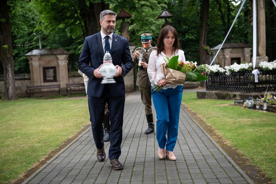 76. rocznica śmierci rtm. Pileckiego. Klasztor bernardynów w Alwerni. Fot. Agnieszka Masłowska (IPN)